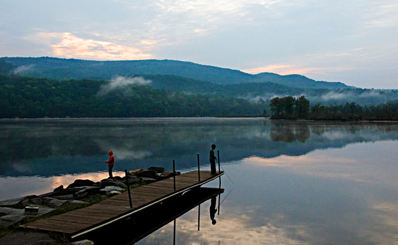 Early Morning fishing, Crystal Lake, Barton VT